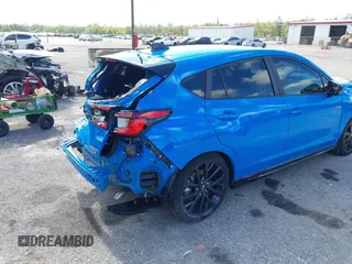 2025 Subaru Impreza RS with VIN JF1GUHJC5S8200800, listed as a IAAI auction lot 42265438 with 3,884 mi miles and . Bid and sale history available at DreamBid. Image 6.