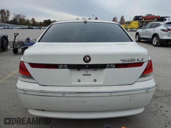 2005 BMW 7 Series 745Li z VIN WBAGN63545DS58481, wystawiony jako Copart lot #78895514 z przebiegiem Nie podano mil oraz Czysty tytuł • Clean title. Historia ofert i sprzedaży dostępna na DreamBid. Obrazek 6.