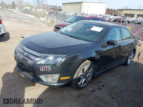 2012 Ford Fusion SPORT with VIN 3FAHP0DC9CR384812, listed as a IAAI auction lot 42117190 with 0 mi miles. Bid and sale history available at carsss.com. Image 2.