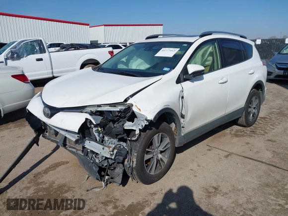 2018 Toyota RAV4 XLE with VIN JTMWFREV7JJ728184, listed as a IAAI auction lot 41377413 with 117,957 mi miles. Bid and sale history available at carsss.com. Image 2.