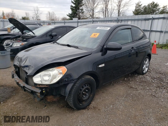 2009 Hyundai Accent Man L with VIN KMHCN35C49U108982, listed as a Copart auction lot 78483844 with 205,527 mi miles and Clean Title. Bid and sale history available at carsss.com. Image 1.