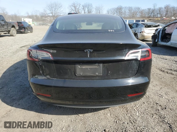 2023 Tesla Model 3 with VIN 5YJ3E1EA3PF670787, listed as a Copart auction lot 49070865 with 13,489 mi miles and Salvage title. Bid and sale history available at DreamBid. Image 6.