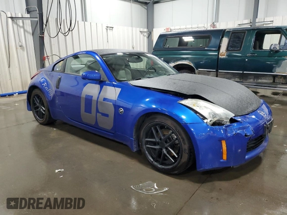 2005 Nissan 350Z Touring with VIN JN1AZ34E05M650337, listed as a Copart auction lot 70862474 with 88,076 mi miles and Salvage Title. Bid and sale history available at DreamBid. Image 4.