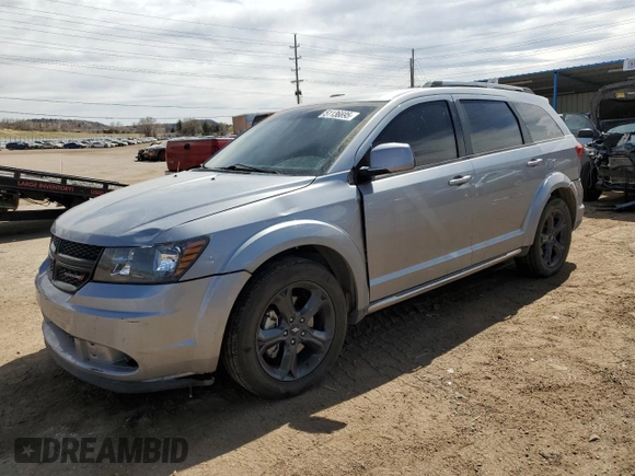 2018 Dodge Journey Crossroad with VIN 3C4PDDGG8JT465353, listed as a Copart auction lot 51136695 with 97,639 mi miles and Salvage Title. Bid and sale history available at DreamBid. Image 1.