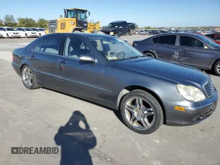 2005 Mercedes-Benz S-Class 5.0L with VIN WDBNG75J25A449465, listed as a Copart auction lot 80767344 with 147,794 mi miles and Clean Title. Bid and sale history available at carsss.com. Image 4.