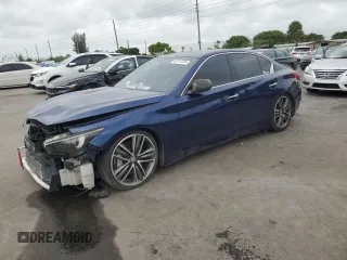 2017 Infiniti Q50 Sport z VIN JN1EV7AP6HM734340, wystawiony jako Copart lot #59717235 z przebiegiem 102 406 mil mil oraz Szkoda całkowita • Salvage title. Historia ofert i sprzedaży dostępna na DreamBid. Obrazek 1.