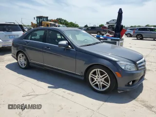 2009 Mercedes-Benz C 350 Sport with VIN WDDGF56X79F208987, listed as a Copart auction lot 56785365 with 155,175 mi miles and Clean title. Bid and sale history available at DreamBid. Image 4.