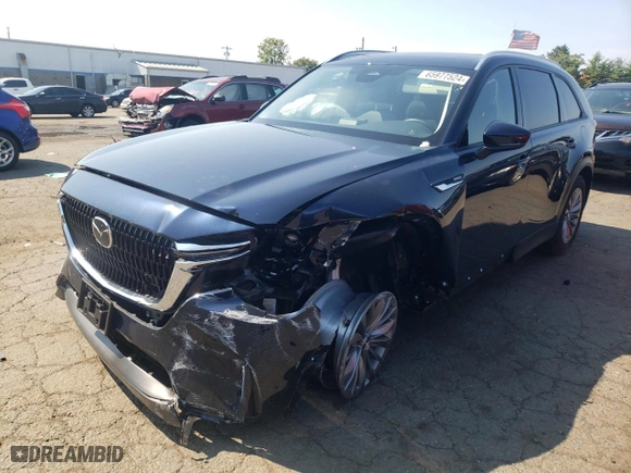 2024 Mazda CX-90 PHEV Preferred with VIN JM3KKBHA1R1157854, listed as a Copart auction lot 65977524 with NaN miles and Salvage Title. Bid and sale history available at carsss.com. Image 1.