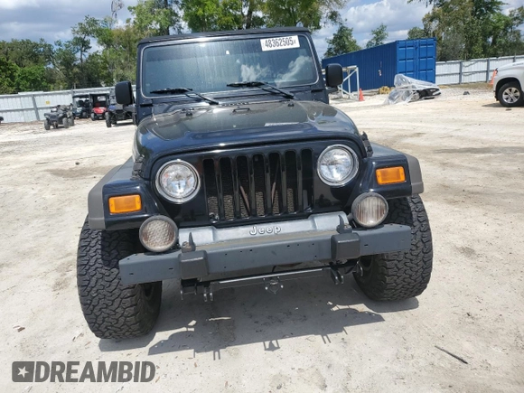 2006 Jeep Wrangler Sport with VIN 1J4FA49S36P704481, listed as a Copart auction lot 48362505 with 122,600 mi miles and Salvage Title. Bid and sale history available at carsss.com. Image 5.