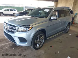2018 Mercedes-Benz GLS with VIN 4JGDF7DE0JB011693, listed as a IAAI auction lot 41190111 with 38,746 mi miles. Bid and sale history available at carsss.com. Image 2.