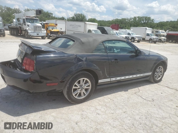 2005 Ford Mustang Deluxe with VIN 1ZVFT84N655254096, listed as a Copart auction lot 62481145 with 113,078 mi miles and Salvage title. Bid and sale history available at DreamBid. Image 3.