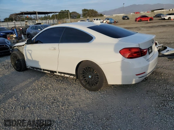 2015 BMW 4 Series 428i with VIN WBA3N7C54FK224395, listed as a Copart auction lot 45746095 with 85,646 mi miles and Salvage title. Bid and sale history available at DreamBid. Image 2.
