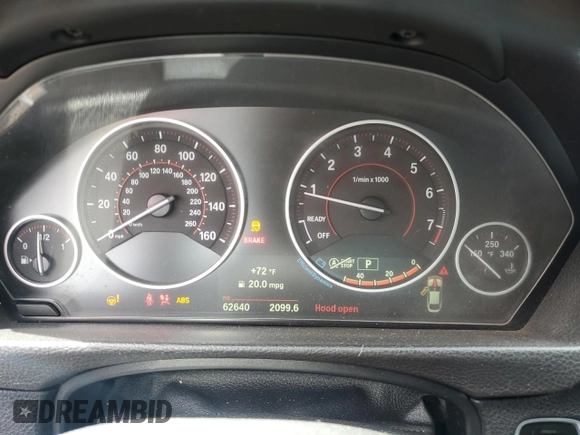 2019 BMW 4 Series 430i xDrive with VIN WBA4J3C53KBL08260, listed as a Copart auction lot 57282725 with 62,640 mi miles and Salvage title. Bid and sale history available at DreamBid. Image 9.
