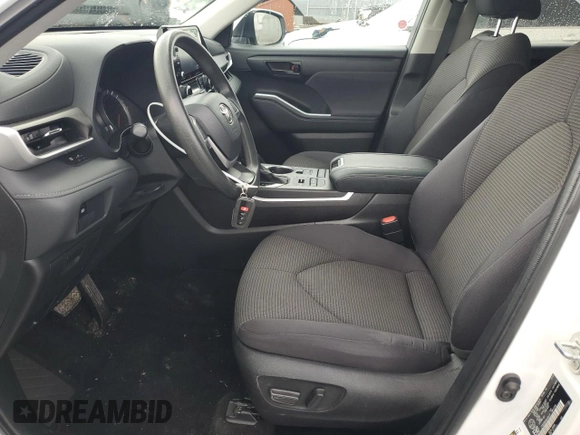 2022 Toyota Highlander LE with VIN 5TDBZRBHXNS183417, listed as a Copart auction lot 50680265 with 76,636 mi miles and Clean title. Bid and sale history available at DreamBid. Image 7.
