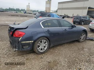 2011 Infiniti G25 x with VIN JN1DV6AR3BM452333, listed as a Copart auction lot 61105514 with Not Provided miles and Salvage Title. Bid and sale history available at carsss.com. Image 3.