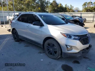 2020 Chevrolet Equinox LT with VIN 2GNAXLEX8L6249222, listed as a Copart auction lot 87157694 with 50,666 mi miles and Salvage Title. Bid and sale history available at carsss.com. Image 4.