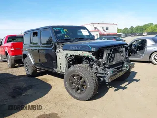 2021 Jeep Wrangler Unlimited Sport S z VIN 1C4HJXDNXMW646194, wystawiony jako IAAI lot #42243169 z przebiegiem 44 237 mil mil oraz . Historia ofert i sprzedaży dostępna na DreamBid. Obrazek 1.