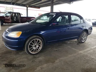 2001 Honda Civic EX with VIN 2HGES26721H552226, listed as a Copart auction lot 49533075 with 175,655 mi miles and Clean Title. Bid and sale history available at carsss.com. Image 1.
