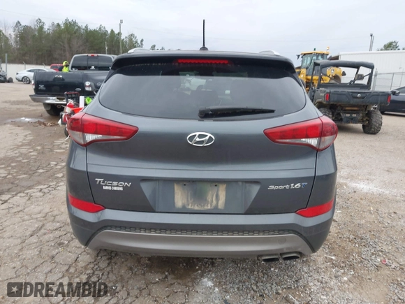 2016 Hyundai Tucson Sport with VIN KM8J33A21GU254828, listed as a IAAI auction lot 41297692 with 134,394 mi miles. Bid and sale history available at carsss.com. Image 16.