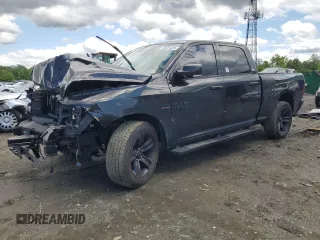 2017 Ram 1500 Night with VIN 1C6RR7UTXHS849182, listed as a Copart auction lot 58254355 with 162,260 mi miles and Salvage title. Bid and sale history available at DreamBid. Image 1.
