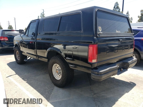 1991 Ford F-150 with VIN 1FTEF14N8MLA61875, listed as a Copart auction lot 58577514 with 114,489 mi miles and Salvage Title. Bid and sale history available at carsss.com. Image 2.