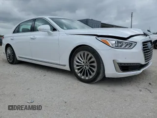 2017 Genesis G90 Premium z VIN KMHG34JA0HU034816, wystawiony jako Copart lot #79538684 z przebiegiem 28 647 mil mil oraz Nie do naprawy • Non repairable. Historia ofert i sprzedaży dostępna na DreamBid. Obrazek 4.
