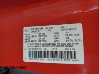 2006 Dodge Dakota SLT z VIN 1D7HE42N76S501233, wystawiony jako Copart lot #80200934 z przebiegiem 281 599 mil mil oraz Szkoda całkowita • Salvage title. Historia ofert i sprzedaży dostępna na DreamBid. Obrazek 12.