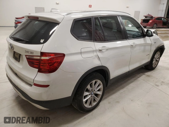 2016 BMW X3 xDrive28i with VIN 5UXWX9C52G0D89513, listed as a Copart auction lot 47055325 with 75,586 mi miles and Salvage Title. Bid and sale history available at DreamBid. Image 3.