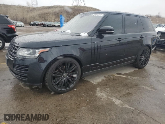 2017 Land Rover Range Rover with VIN SALGR2FV9HA333282, listed as a Copart auction lot 51942355 with 104,035 mi miles and Clean title. Bid and sale history available at DreamBid. Image 1.