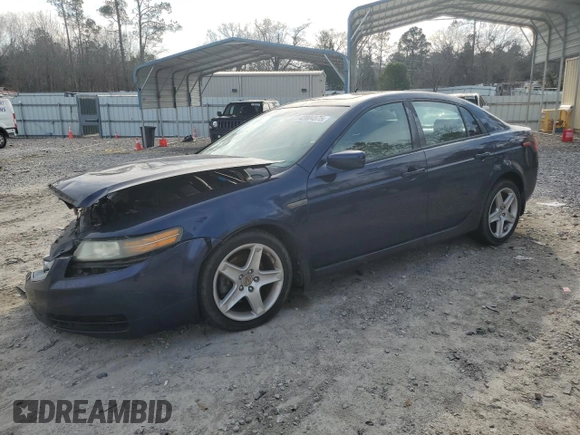 2006 Acura TL with VIN 19UUA66266A025824, listed as a Copart auction lot 42804575 with 215,163 mi miles and Salvage Title. Bid and sale history available at carsss.com. Image 1.
