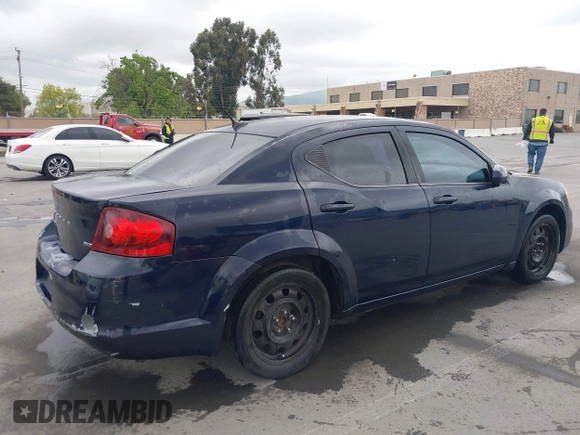 2013 Dodge Avenger SXT with VIN 1C3CDZCB0DN662712, listed as a IAAI auction lot 42070421 with 160,434 mi miles and . Bid and sale history available at carsss.com. Image 4.