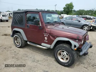2002 Jeep Wrangler X z VIN 1J4FA39S42P773815, wystawiony jako Copart lot #60016255 z przebiegiem 174 803 mil mil oraz Szkoda całkowita • Salvage title. Historia ofert i sprzedaży dostępna na DreamBid. Obrazek 4.