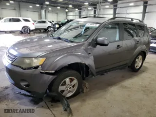 2007 Mitsubishi Outlander LS with VIN JA4MT31X47U012820, listed as a Copart auction lot 47498875 with 122,508 mi miles and Salvage Title. Bid and sale history available at carsss.com. Image 1.