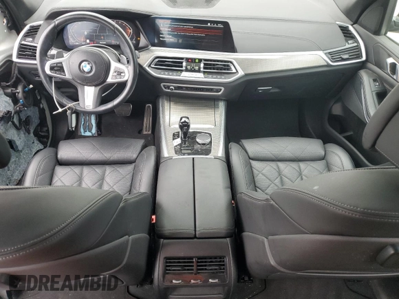 2023 BMW X5 xDrive40i with VIN 5UXCR6C02P9P07428, listed as a Copart auction lot 53520485 with 46,006 mi miles and Salvage title. Bid and sale history available at DreamBid. Image 8.