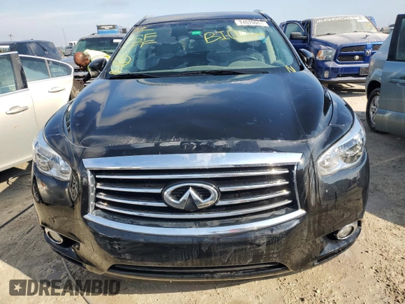 2013 Infiniti JX35 with VIN 5N1AL0MM9DC352745, listed as a Copart auction lot 74570944 with 0 mi miles and Non Repairable. Bid and sale history available at carsss.com. Image 5.