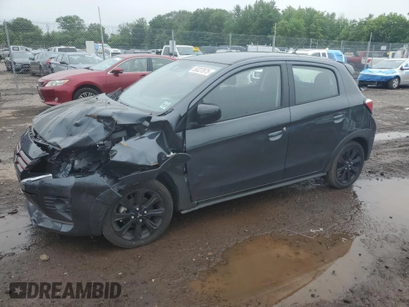 2024 Mitsubishi Mirage Black Edition z VIN ML32AWHJ3RH012246, wystawiony jako Copart lot #59327875 z przebiegiem 14 677 mil mil oraz Szkoda całkowita • Salvage title. Historia ofert i sprzedaży dostępna na DreamBid. Obrazek 1.