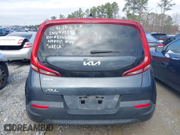 2022 Kia Soul LX with VIN KNDJ23AUXN7836205, listed as a IAAI auction lot 41525234 with 43,700 mi miles and . Bid and sale history available at DreamBid. Image 15.