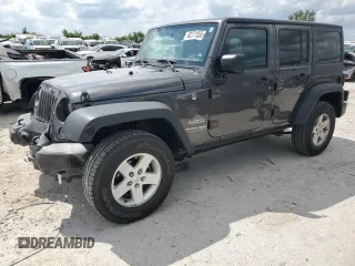 2018 Jeep Wrangler Unlimited Sport S with VIN 1C4BJWDG0JL883369, listed as a Copart auction lot 62771355 with 47,470 mi miles and Salvage title. Bid and sale history available at DreamBid. Image 1.
