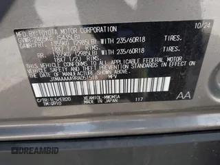 2024 Toyota bZ4X XLE z VIN JTMAAAAA9RA051518, wystawiony jako IAAI lot #42258363 z przebiegiem 2 866 mil mil oraz . Historia ofert i sprzedaży dostępna na DreamBid. Obrazek 9.