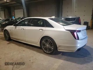 2019 Cadillac CT6 Sport AWD with VIN 1G6KP5R63KU143578, listed as a Copart auction lot 42599415 with 115,853 mi miles and Salvage title. Bid and sale history available at DreamBid. Image 2.