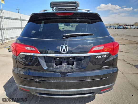 2015 Acura RDX Tech Pkg with VIN 5J8TB4H54FL025247, listed as a Copart auction lot 51298495 with 95,754 mi miles and Salvage Title. Bid and sale history available at carsss.com. Image 6.
