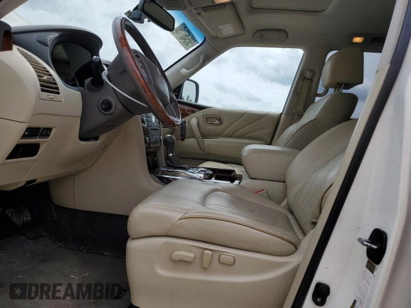 2017 Infiniti QX80 with VIN JN8AZ2NF1H9646579, listed as a Copart auction lot 58546715 with 80,244 mi miles and Salvage title. Bid and sale history available at DreamBid. Image 7.