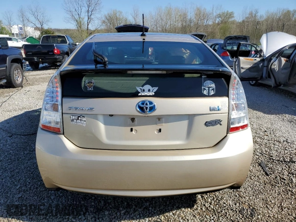 2010 Toyota Prius II with VIN JTDKN3DU9A0065052, listed as a Copart auction lot 52353785 with 142,529 mi miles and Salvage Title. Bid and sale history available at carsss.com. Image 6.