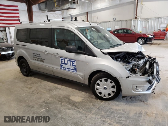 2019 Ford Transit Connect XLT with VIN NM0GE9F23K1406216, listed as a Copart auction lot 58146145 with 105,015 mi miles and Non repairable. Bid and sale history available at DreamBid. Image 4.