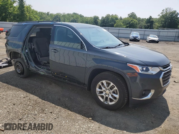 2019 Chevrolet Traverse LT Cloth with VIN 1GNERGKW5KJ300739, listed as a Copart auction lot 59311695 with 91,741 mi miles and Salvage title. Bid and sale history available at DreamBid. Image 4.