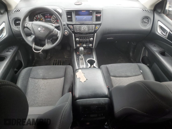2018 Nissan Pathfinder S with VIN 5N1DR2MM8JC620865, listed as a Copart auction lot 58672415 with 131,647 mi miles and Clean title. Bid and sale history available at DreamBid. Image 8.