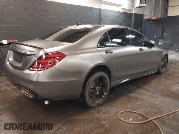 2019 Mercedes-Benz S 560 with VIN WDDUG8GB6KA457322, listed as a IAAI auction lot 41579027 with 34,312 mi miles and . Bid and sale history available at DreamBid. Image 4.
