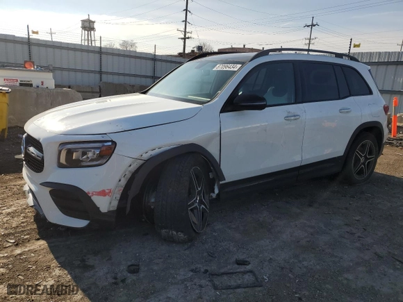 2023 Mercedes-Benz GLB with VIN W1N4M4HB0PW264080, listed as a Copart auction lot 87096434 with 26,870 mi miles and Salvage Title. Bid and sale history available at carsss.com. Image 1.
