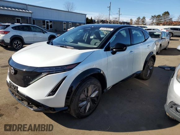 2023 Nissan ARIYA Venture+ z VIN JN1BF0AA6PM401878, wystawiony jako Copart lot #47378325 z przebiegiem 9 639 mil mil oraz Szkoda całkowita • Salvage title. Historia ofert i sprzedaży dostępna na DreamBid. Obrazek 1.