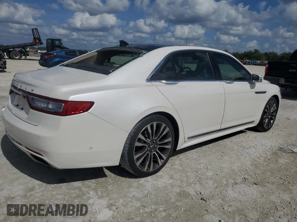 2018 Lincoln Continental Reserve with VIN 1LN6L9RP9J5610243, listed as a Copart auction lot 77880384 with 48,385 mi miles and Salvage Title. Bid and sale history available at carsss.com. Image 3.
